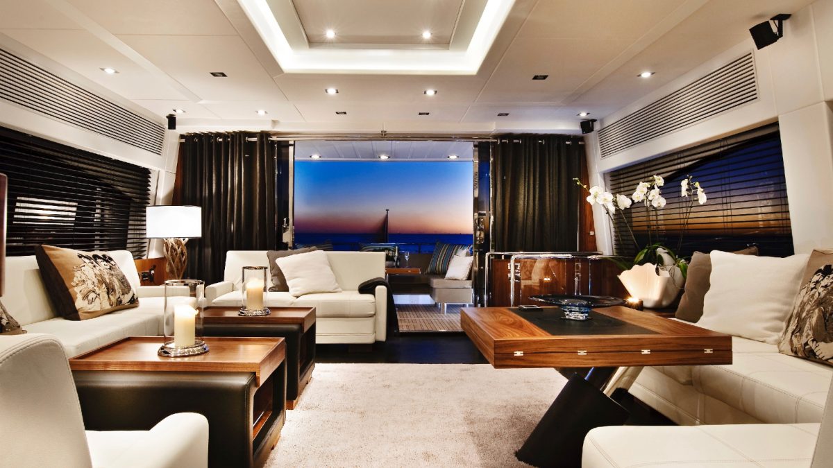 Sunseeker Predator For Sale White Modern Interior
