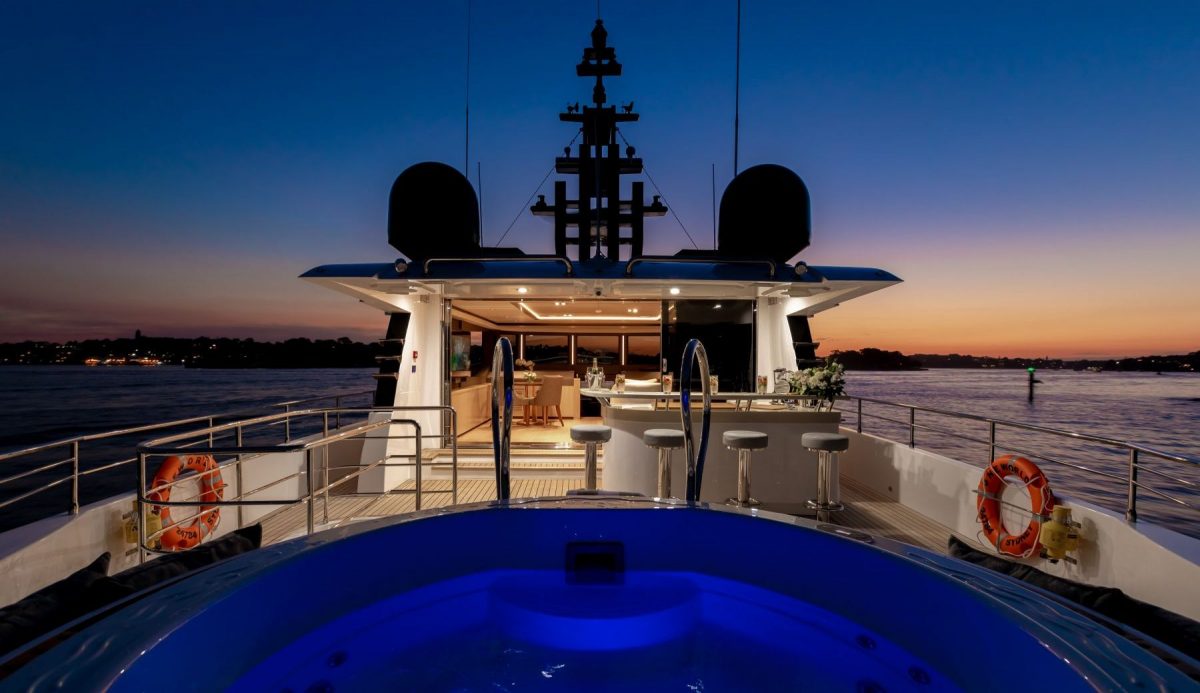 Superyacht experience onboard ONEWORLD in the Whitsundays