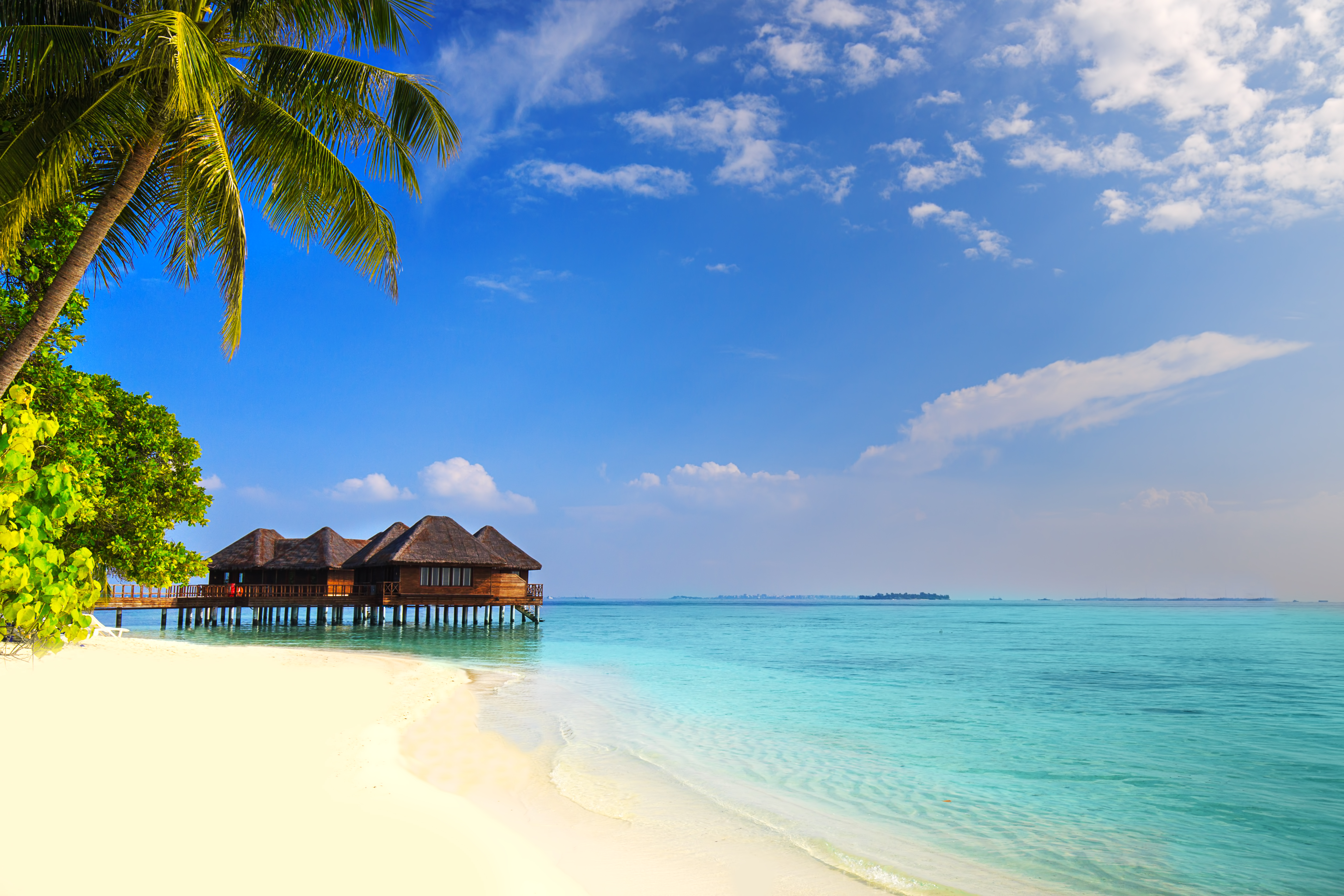 Tropical island in the Maldives