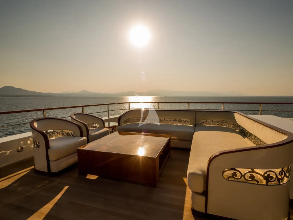 Upper deck aft seating