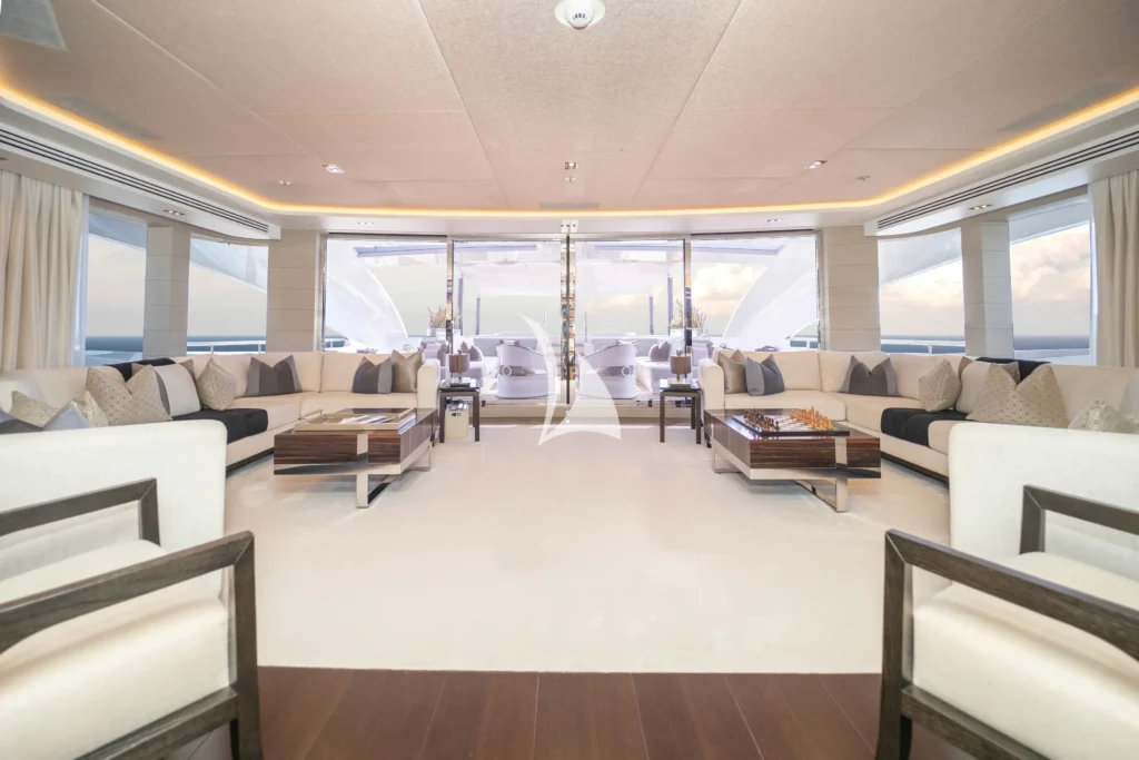 Main deck lounge view aft