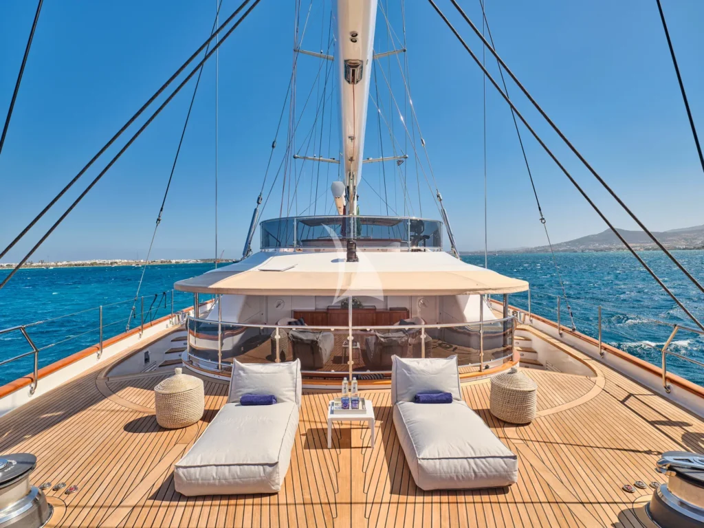 Aft deck lounge area