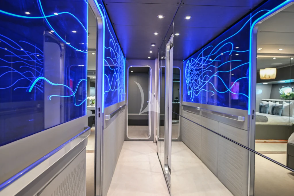 Lower Deck Coridor with custom LED