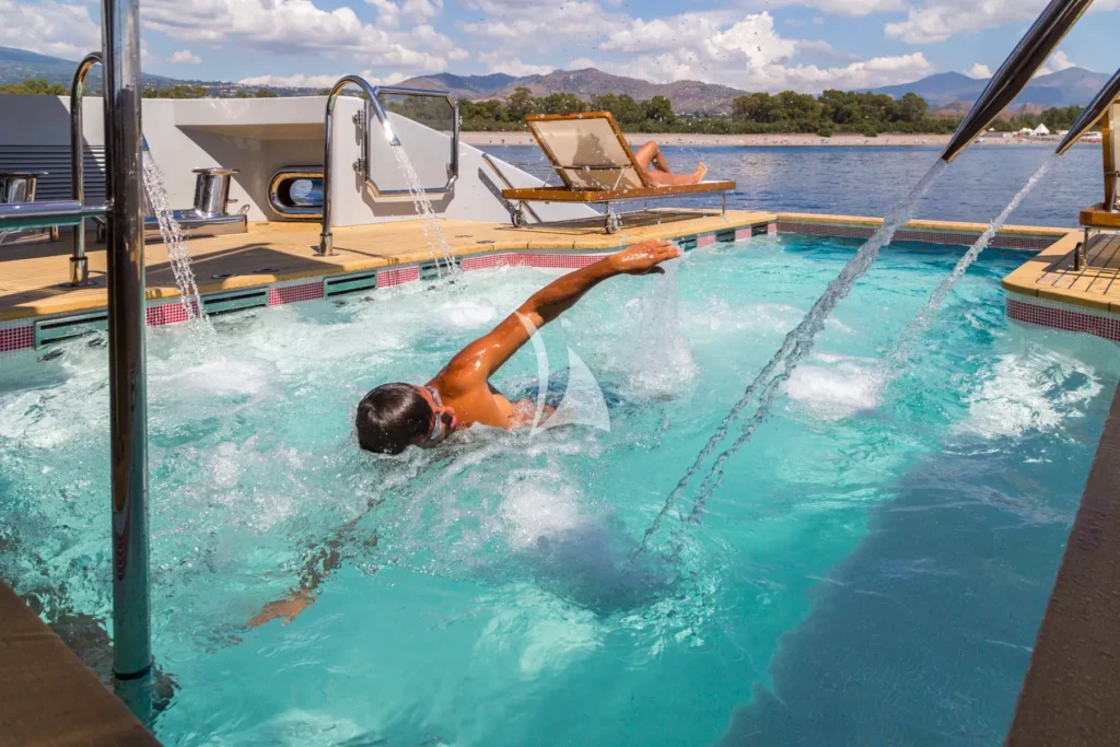 Main deck infinity pool