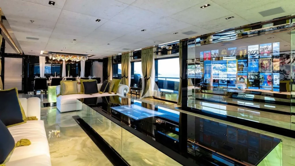 Main salon state-of-the-art Kaleidescape system