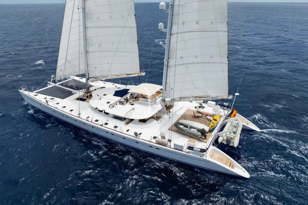 View from above underway