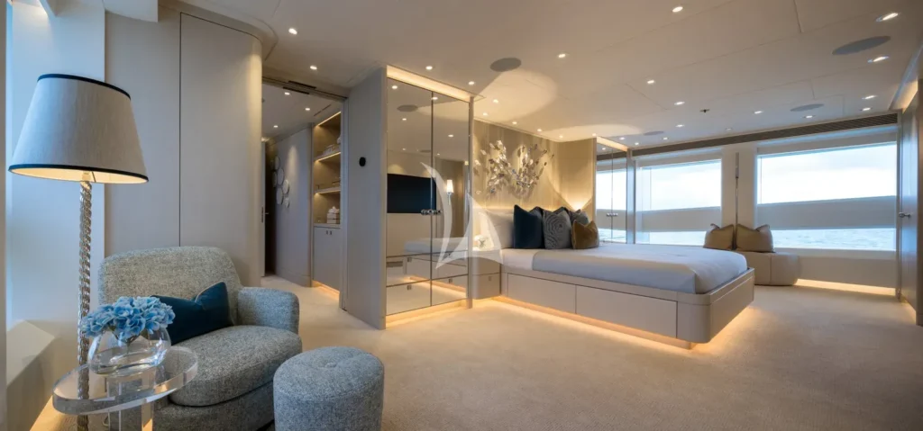 Master cabin on main deck