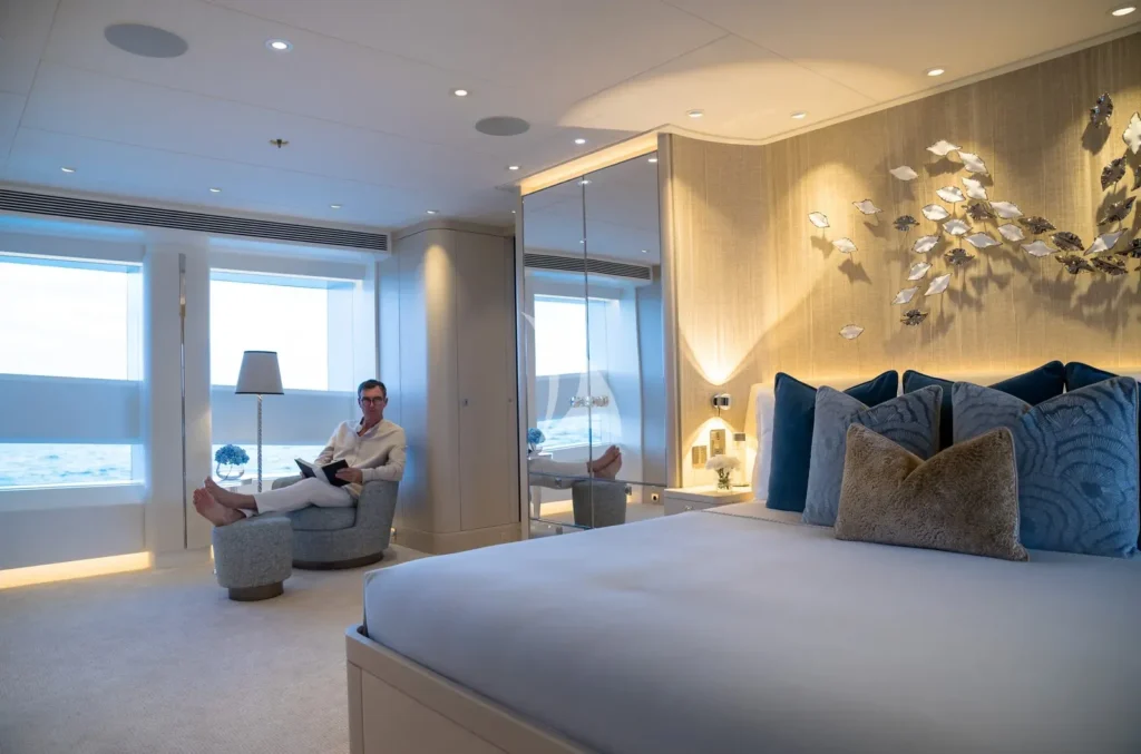 Master cabin on main deck