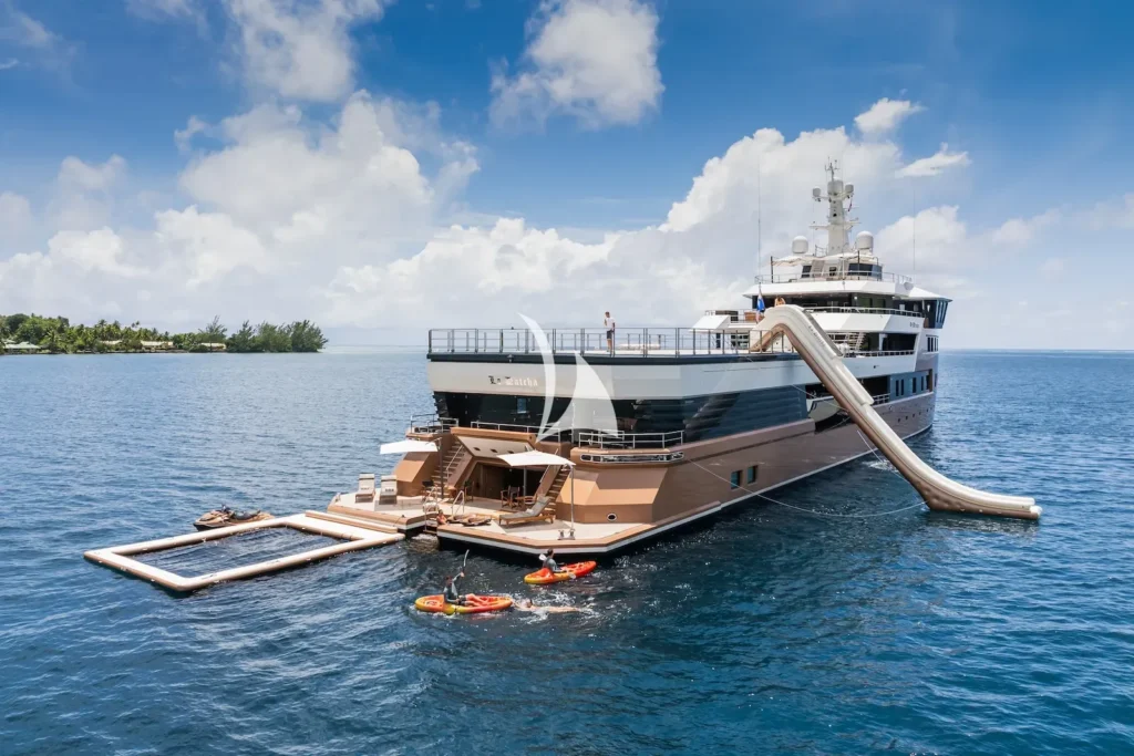 At anchor with toys