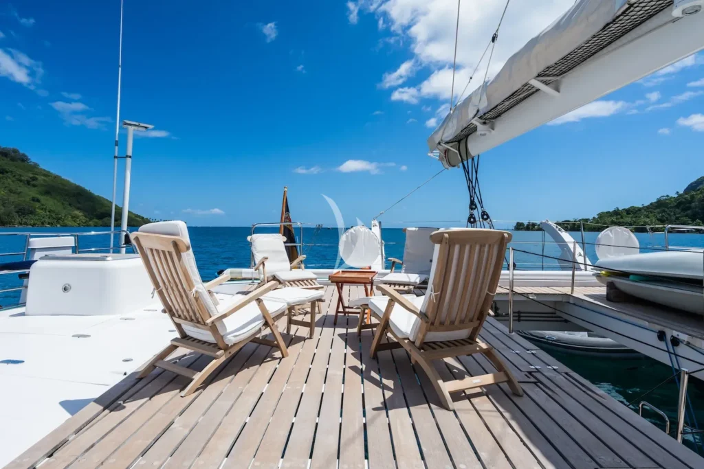 Main deck aft sun loungers