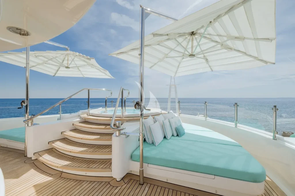 Sun deck jacuzzi