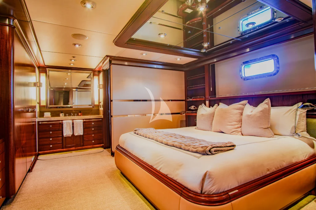 Lower Deck Port Aft Stateroom with King bed