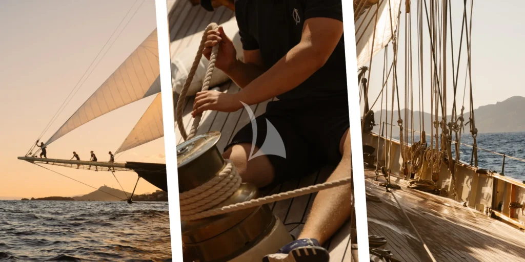ATLANTIC sailing at sunset