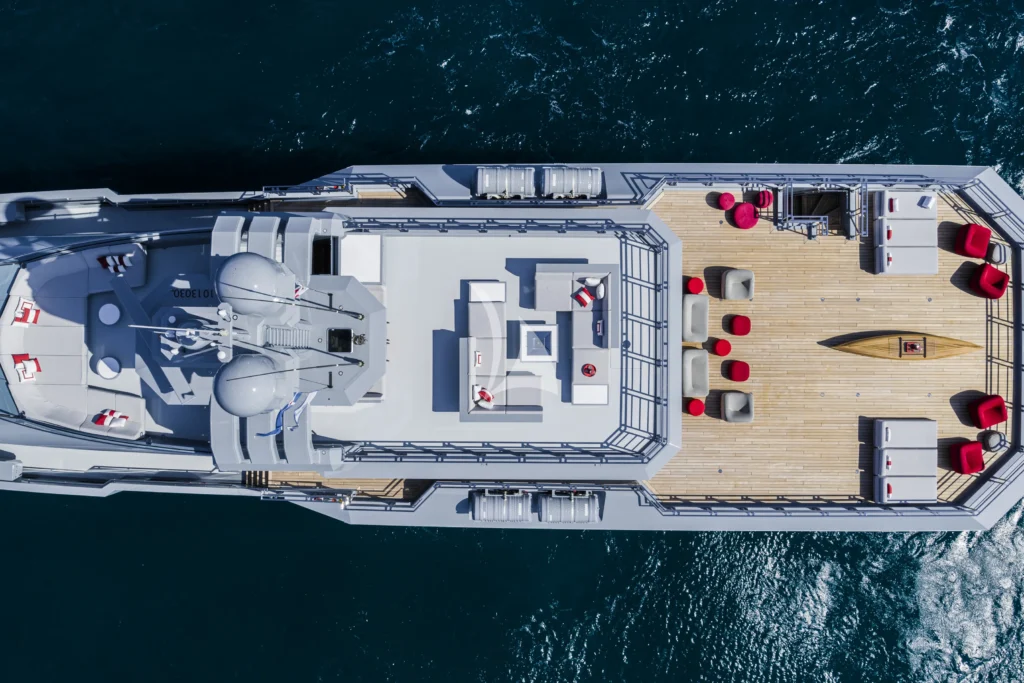 Arial view of Sun Deck and Bridge Deck